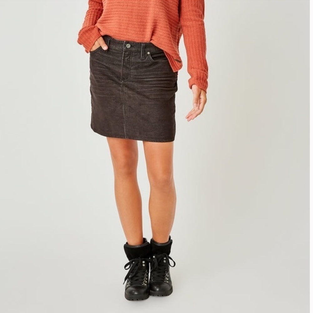 Carve Designs Carson Cord Corduroy Women's Black Mini Skirt Size 12